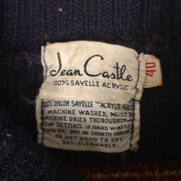 Vintage Jean Castle‎ Sweater Womens Small (40) Savelle Acrylic Pilling - Picture 3 of 16